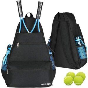 Tennis Bag Tennis Backpack - Large Tennis Bags for Women and Men to Hold Tennis